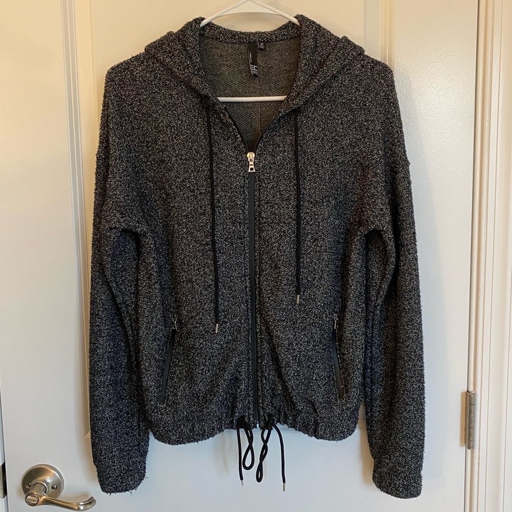 J Brand Smoky Gray-ish Black Hoodie